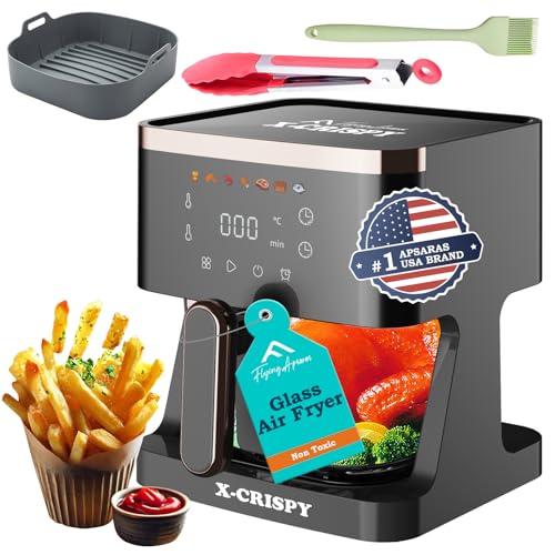 APSARAS USA Air Fryer Glass 5.2qt Convection