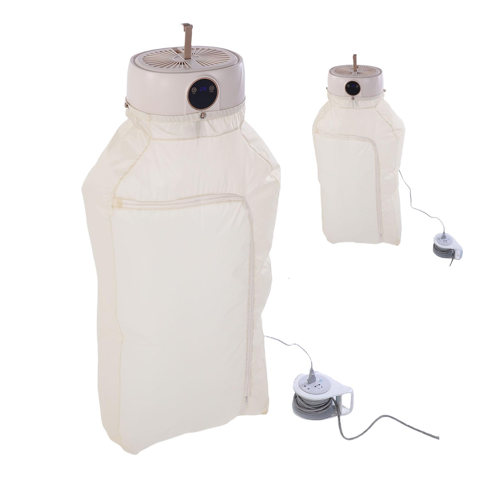 LAISANIM Portable Clothes Dryer, Large Capacity Low Noise Foldable Electric Drying Machine, Underwear with Dry Bag, Hook, Perfectfor Travelers, Housewarming, HassleFree Setup (US Plug 110V)