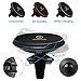 sharllen Qi Wireless Car Charger, Magnetic Car Wireless Charger Mount Vent Holder For iPhone X 8 8plus Samsung Galaxy Note 8 S8 S8plus S7 S7 Edge 5 S6 Edge Plus & Qi Enabled Devices