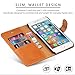 iPhone 6s Plus Case, iPhone 6 Plus Wallet case, SHIELDON Flip Folio [Kickstand Feature] Genuine Leather Wallet Case with ID & Credit Card Holder for iPhone 6 Plus/iPhone 6S Plus 5.5