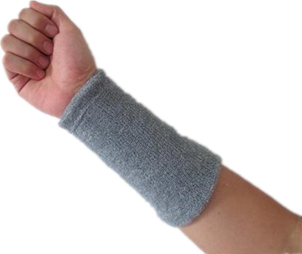 Wonzone 1 Pairs 6 inch Wrist Sweatband Sports Basketball Wristband