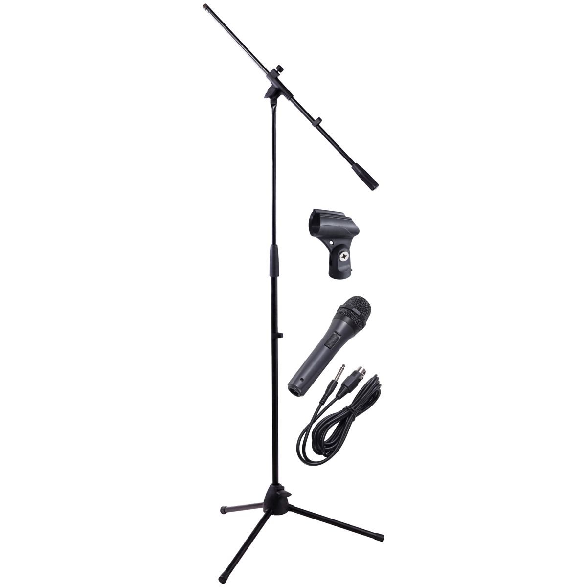 New Jersey Sound Corp Complete Dynamic Microphone & Boom Arm Stand Kit