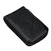 DEEZOMO RFID Blocking Genuine Leather Mini Credit Card Case Organizer Compact Wallet with ID Window