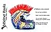 Helmet Hawks ® Motorcycle Helmet Mohawk w/Sticky Hook and Loop Fastener Adhesive - Candy Red