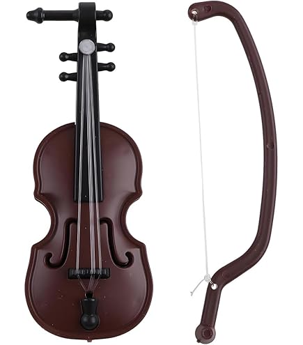 Mini Violín De Madera De Tilo Con Arco Y Estuche, Decoración Musical En Miniatura Para Coleccionistas