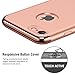 RANVOO iPhone 7 Case, Slim Fit Thin Hard Stylish Cover 3 in 1 Detachable Case, Rose Gold, [Clip-ON Series]