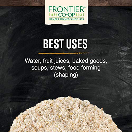 Frontier Co-op Organic Psyllium Husk 1lb - Whole Psyllium Husk, Organic & Kosher - Psyllium Husk Fiber for Baking, Psyllium Nutritional Supplement for Digestion, Psyllium Husk Powder Bulk