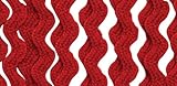 Wrights 117-400-065 Polyester Baby Rick Rack Utility Trim, Red, 4-Yard
