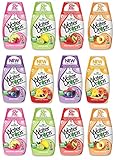 Sweetleaf Stevia - Variety Pack, Natural Flavored Water Enhancer, Bottles,Sugar Free, Zero Calorie, Fruit Flavored Liquid Drink Mix with Stevia and Healthy Antioxidants (pack of 12)