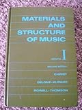 Materials and Structure of Music, Christ, William B., 0135603595