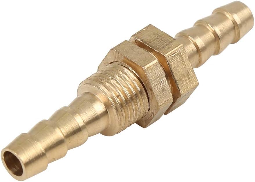 6mm Brass Hose Barb Fitting Connector Coupler for Joiner Air Water Fuel Pipe