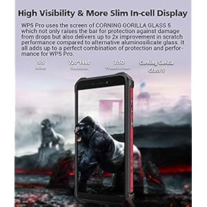 4G Rugged Telefono OUKITEL WP5 PRO, Batteria da 8000 mAh, Android 10 Smartphone Antiurto IP68, Luce Flash a 4 LED, Helio… - immagine 5