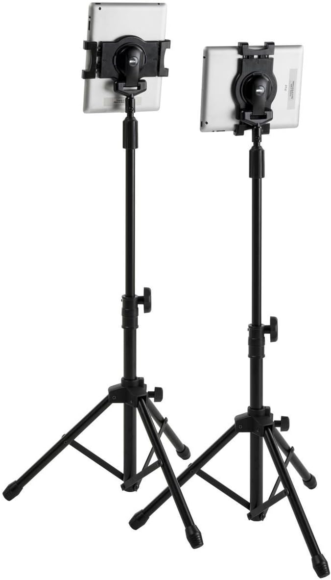 CHELICHOLLO Adjustable Tripod Floor Stand for iPad Tablet 7 Inch – 10 Inch Mounting for Galaxy Tablet PC