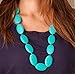 SALE!!! The Best Silicone Teething Necklace for Babies! ★ Great Teether ★ BPA Free ★ Provides Immediate Teething Relief! ★ Attractive Turquoise Color & Convenient Jewelry for Nursing Mom!