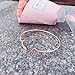 Dwcly Fashion Boho Simple Metal Women Upper Arm Bangle Bracelet Star Moon Open Cuff Armband Armlet Jewelry (Rose Gold)