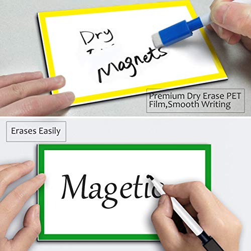Dry Erase Labels UltraLarge 6x3.5Inch, 5Pcs Thick Blank Write
