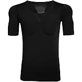 TXULYDD Fake Muscle Shirt, Invisible Padded Muscle Shirts for Men, Men Shaper False Muscle Chest T-Shirt, Breathable Ice Silk
