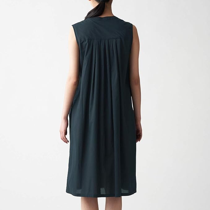 Amazon Co Jp 無印良品 マタニティチュニック インド綿平織授乳に便利なノースリーブワンピース マタニティ レディース 黒 M L 服 ファッション小物