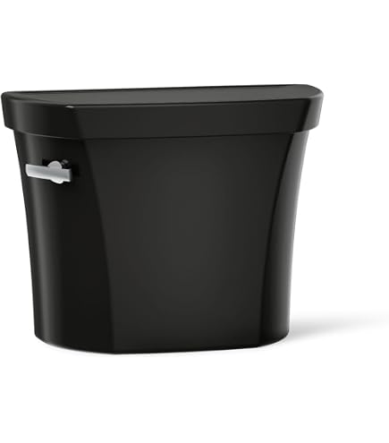 Kohler K-4467-7 Wellworth 1.28 gpf Tank, Black Black - Toilet
