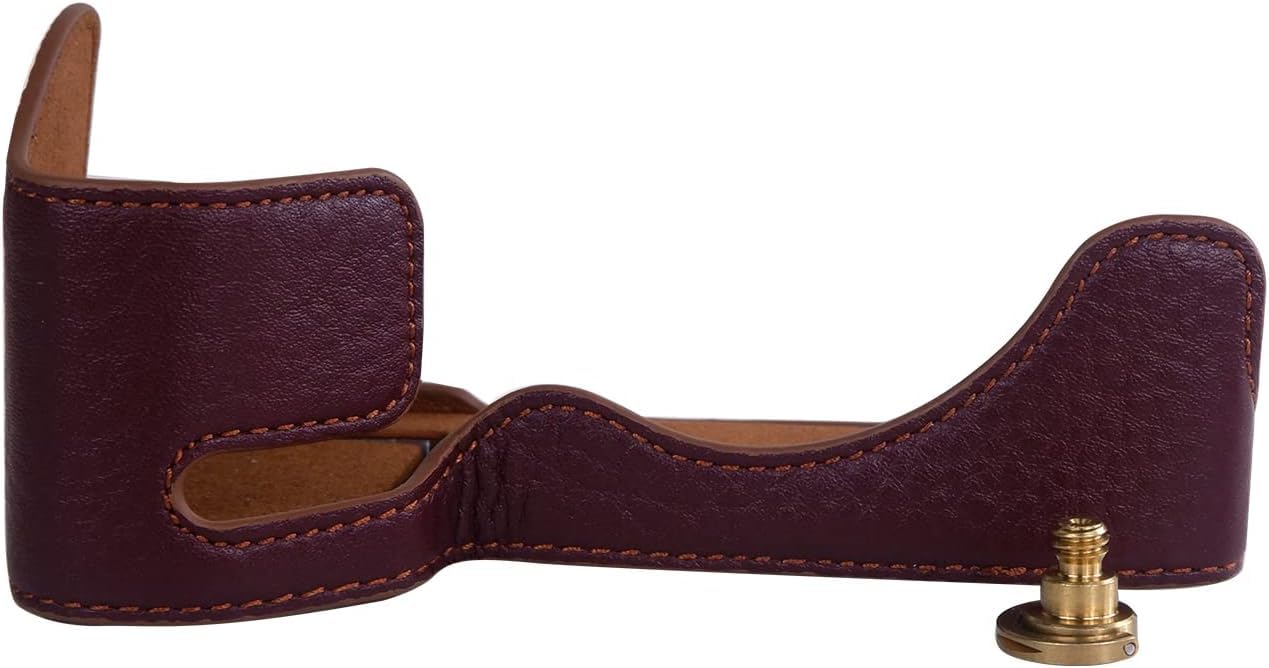 Rieibi Alpha 7 IV Camera Case, Genuine Real Leather Half Case for Sony a7 IV a7S III A1 Digital Camera, Protective Case for Sony A7M4 A7SM3 Alpha 1