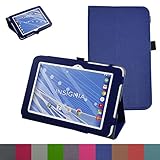 Insignia Flex 8 NS-P16AT08 Case,Mama Mouth PU Leather Folio 2-folding Stand Cover for 8