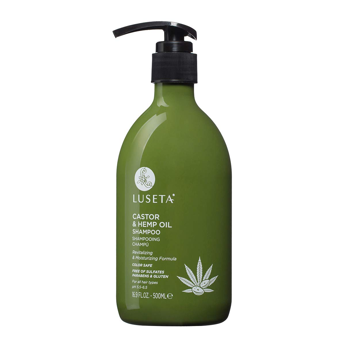 Luseta Castor & Hemp Oil Shampoo for Hair Growth, Hair