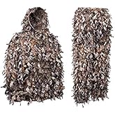North Mountain Gear Woodland Camo Ghillie Suit 3D Leaf with Zippers and Pockets