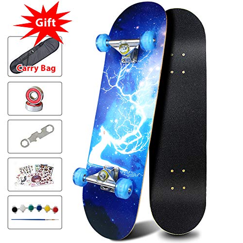 Easy_Way Complete Skateboards Standard Skateboards for Beginners Kids