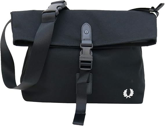 Amazon フレッドペリー Fred Perry スモールショルダーバッグ F9594 メンズ レディース ロールトップ One 07 ブラック シューズ バッグ