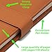 Dragonfly Refillable Writing Journal | Faux Leather Cover, Magnetic Clasp + Pen Loop | Blank Notebook | 200 Lined Pages, 5 x 8 Inches for Travel, Personal, Poetry | Brown | The Amazing Office