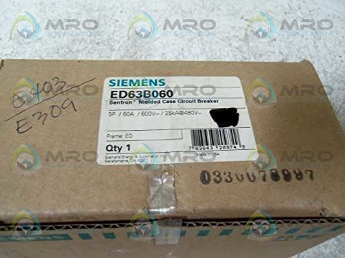 ED63B060 Type ED4 Sentron Circuit Breaker by SIEMENS
