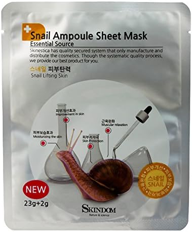 Skindom Snail Ampoule Sheet Mask 25g. (3 Pack)
