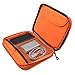 Fashion Pen Case Organizer with Zipper & Compartments for Stationery Electronics Cables Accessories for Adults Teens Kids (Grey, Middle)