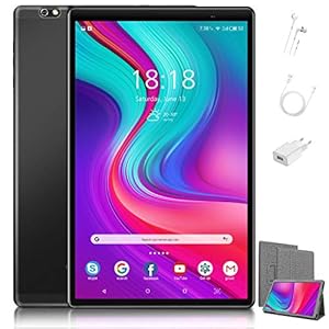 4G LTE Tablet Touchscreen 10,1 inch (25,7 cm), niet duur – Android 10.0 gecertificeerd door Google GMS, 64 GB + 128 GB…