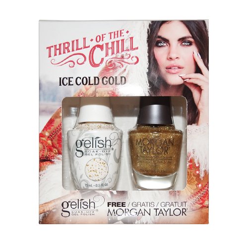 Morgan Taylor Gelish + Duo Nail Polish, Ice Cold Gold