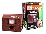 Bird-X Deer Gard Ultrasonic Motion-Activated Deer Repeller, Covers 4,000 sq. ft. (Lawn &amp; Patio)