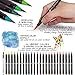 Art Mastery Real Brush Pens, 24-Pack with Flexible Brush Tip, Professional Watercolor Brush Pens for Drawing, Painting, Coloring, More, 100% Non Toxic, Multi Color, Works Great with Watercolor Paper