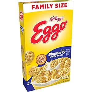 KELLOGG’S EGGO BLUEBERRY WAFFLE CEREAL 399 GR
