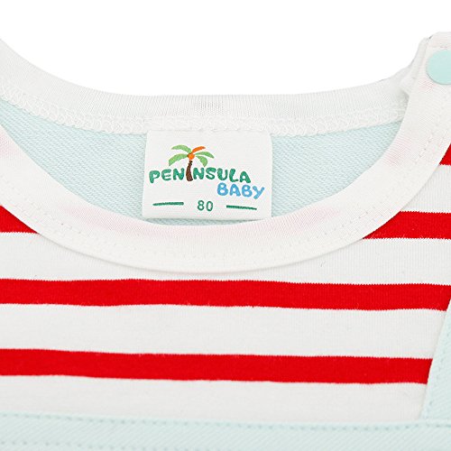 Bebone Baby Kid Navy Stripe Cotton Romper - Image 3