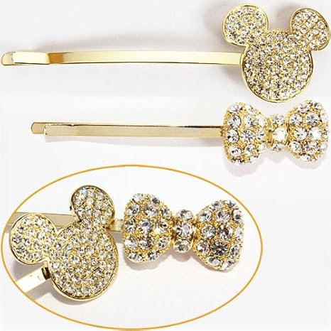 Amazon ディズニー ヘアピン ミッキー ミニー ヘアアクセサリーシリーズ アニメ 萌えグッズ 通販