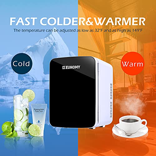 Euhomy Mini fridge for bedroom, 10 L Mini skincare fridge & Makeup fridge for skincare, Car
