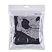 eBoot Half Skull Face Mask Motorcycle Face Mask Bandana Balaclava Headwear, 2 Pack (White)