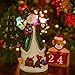 Valery Madelyn 12 Inch Polyresin Christmas Snowman Figurines Decoration with LED Lights, Themed with Classic Collection Splendor Christmas Ornaments