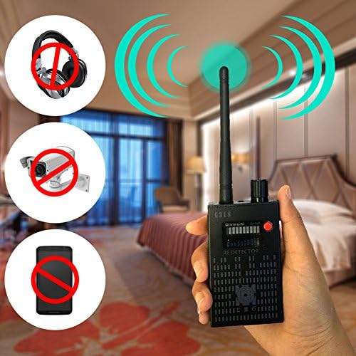 Anti-Spy Signal Detector, Amzchen Anti-Spy Amplification Signal Detector Spy Bug Camera Wireless Detector Spy Detector Device Spy Camera Wireless Hidden Camera Finder