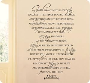 amazoncom 36 full serenity prayer religious god grant