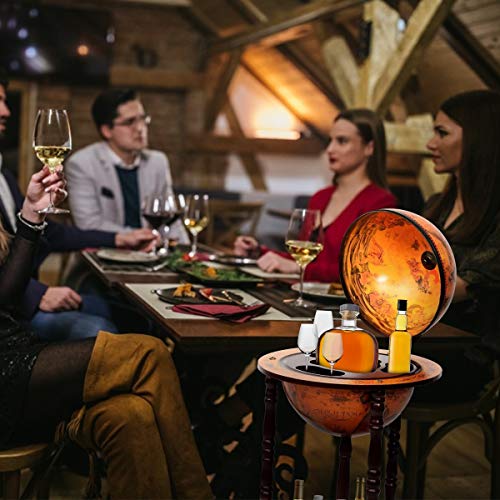 GOPLUS Globus Bar Barwagen, Globusbar Weltkugel, Minibar Globus, Weltkugel bar Globus,Weinregal, Hausbar, Flaschenregal… – Bild 5