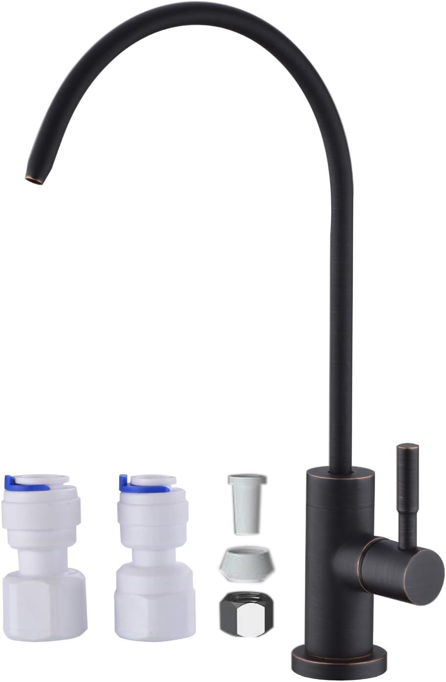 Anpean Drinking Water Faucet, Lead-Free, SUS304 Stainless Steel Kitchen Water Filter Faucet for Reverse Osmosis and Water Filtration Systems, Polished Chrome - - 