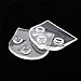 Yosoo Silicone Transparent 5 Layers Gel Taller Heel Height Shoe Lift Increase Insole Unsix Shoe Inserts Pads