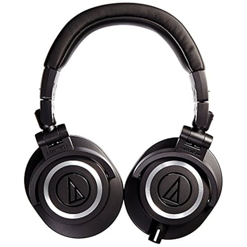 Audio-Technica ATH-M50x Professional Monitor Headphones, Black Musical Instruments, Electronic Music, DJ & Karaoke, DJ Equipment
