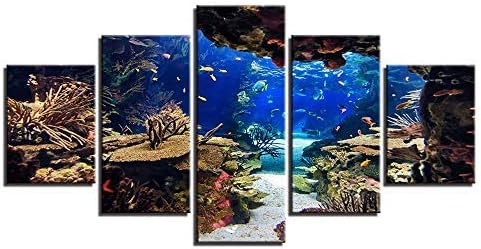 Weite DIY Full Drill 5D Diamond Painting Kits, Adults Kids 5 Sets of Splicing Paintings, Pretty Embroidery Combination Paint Cross Stitch Craft for Home Wall Decor,16x37 Inches (B)